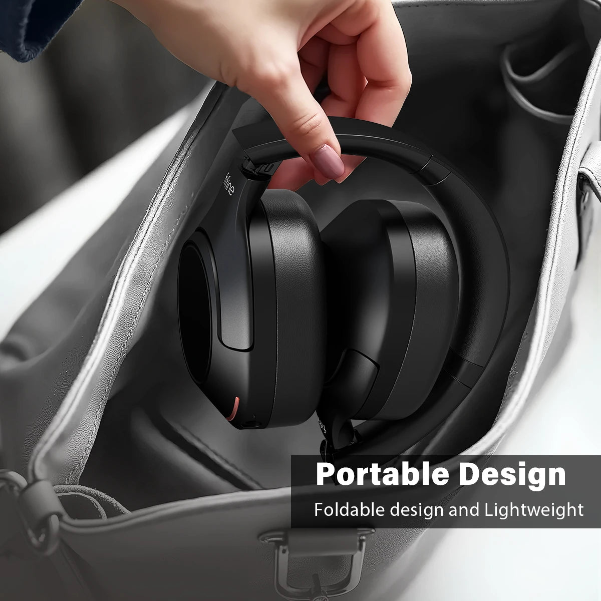 Bluetooth Wireless Headset, Noise Canceling Headphones with Transparency Mode, Deep Bass, Clear Calls, 65H Playtime -X3